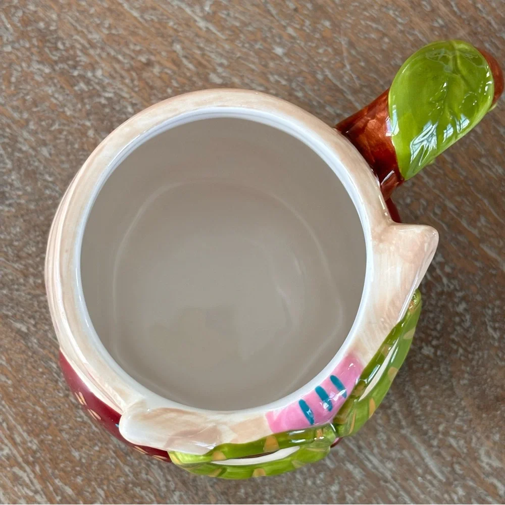 Pier 1 Imports Olli The Owl Ceramic Mug Large Painted 16 oz.